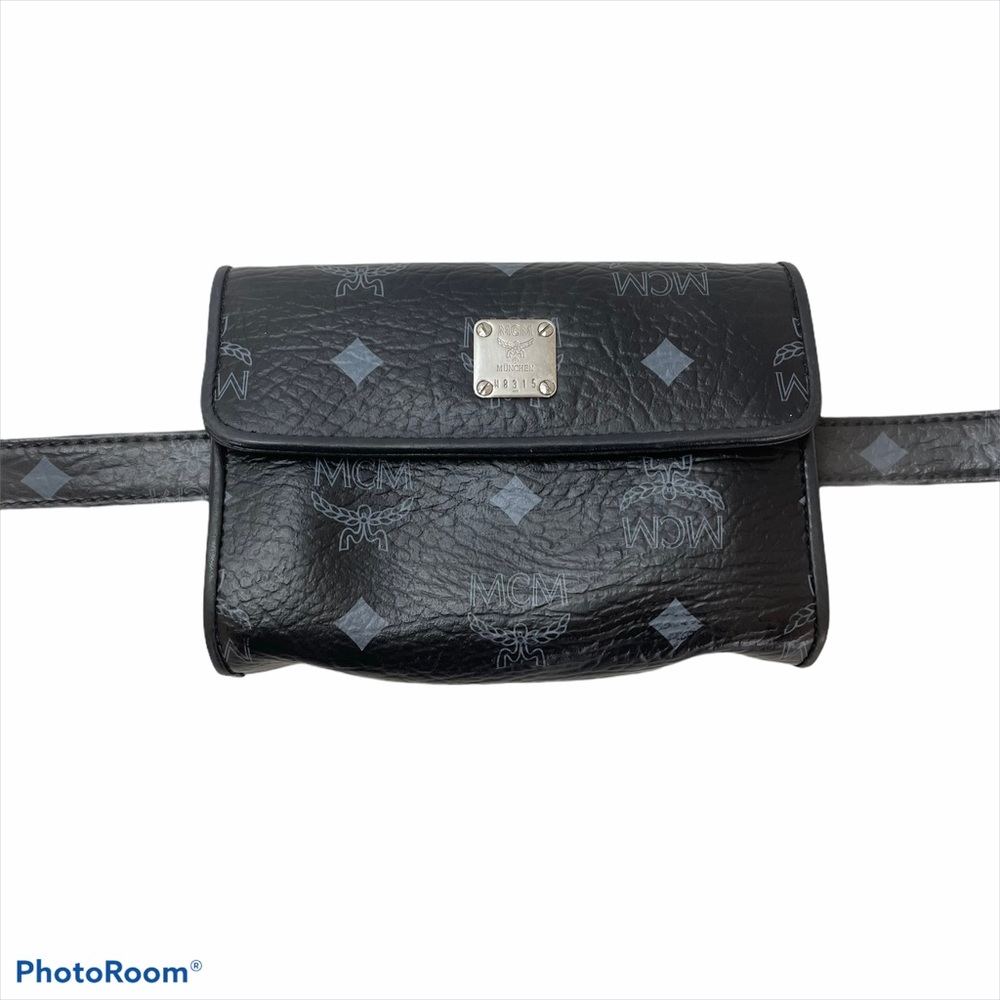 Amazing MCM Small Black Belt Bag